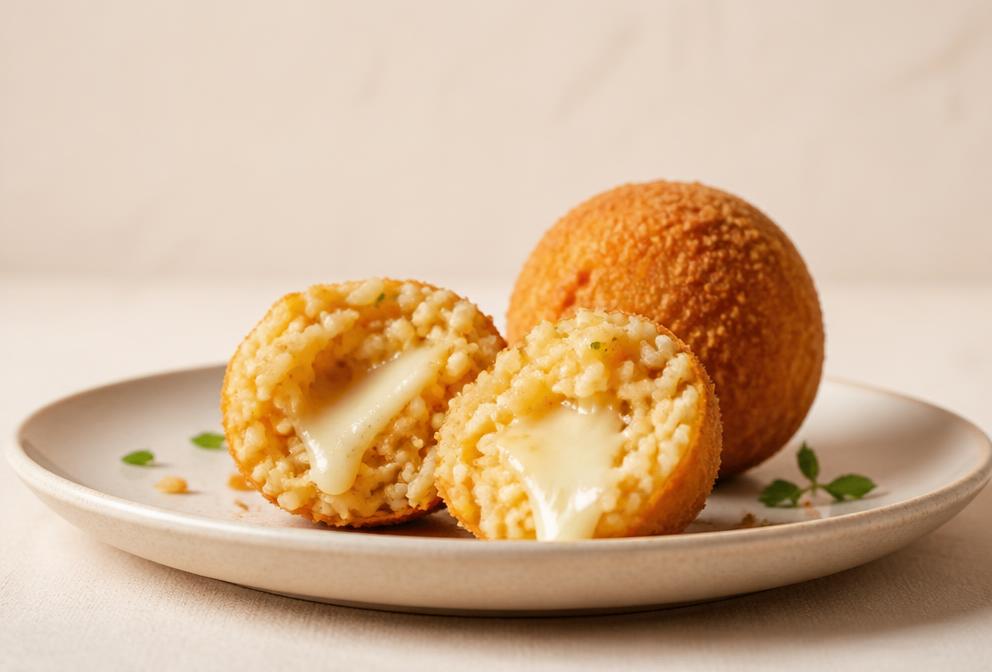 Arancini de riz à la mozzarella
