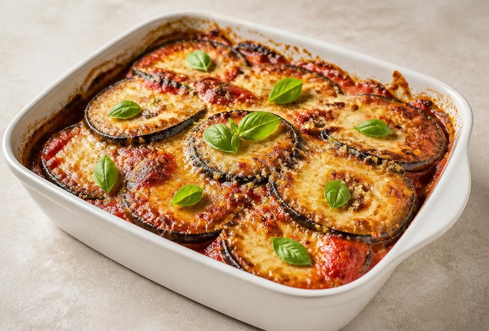 Aubergines à la parmigiana