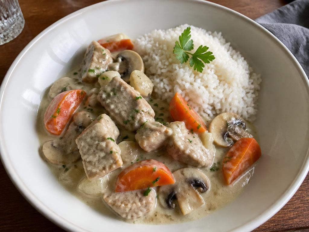 Blanquette de veau sans gluten