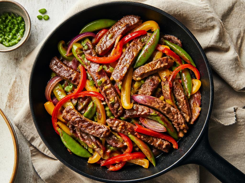 Bœuf sauté aux légumes