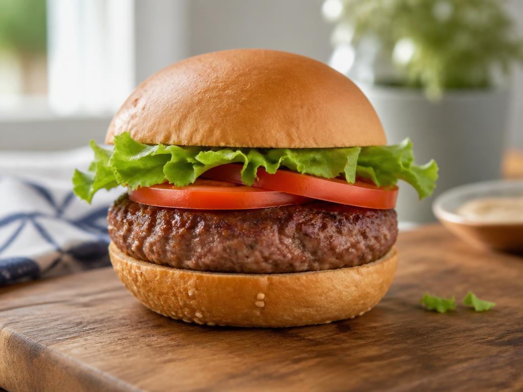Burger maison au pain sans gluten