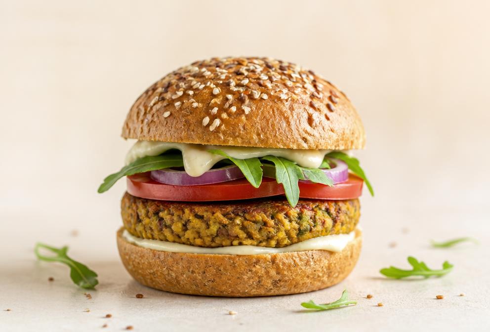 Burger végétarien aux lentilles