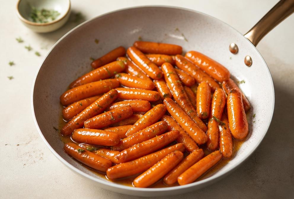 Carottes glacées au miel
