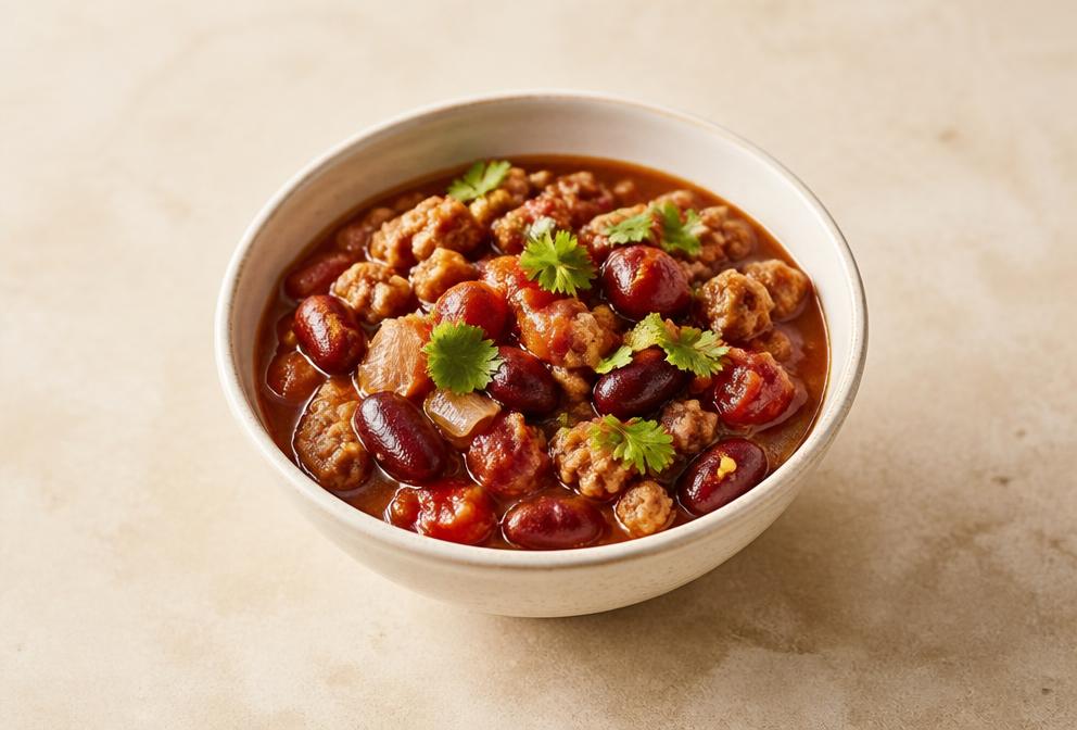 Chili de dinde aux haricots rouges