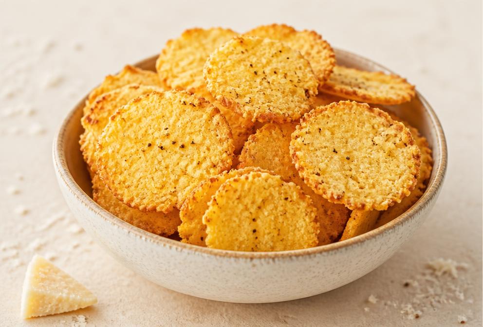 Chips de polenta au parmesan