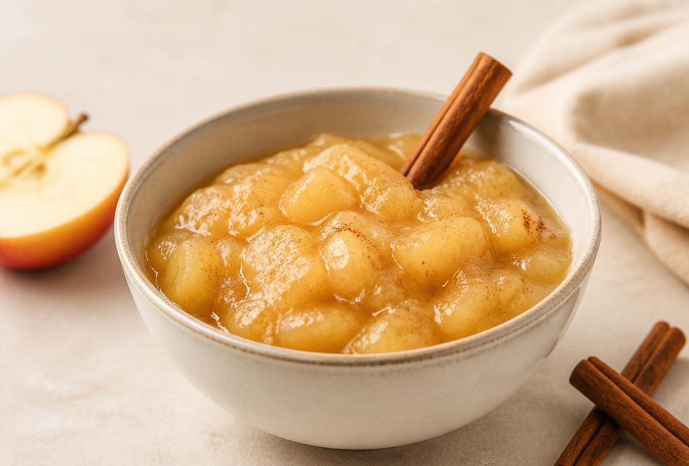 Compote de pommes à la cannelle