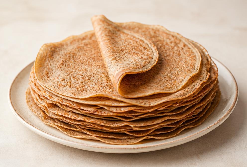 Crêpes à la farine de châtaigne