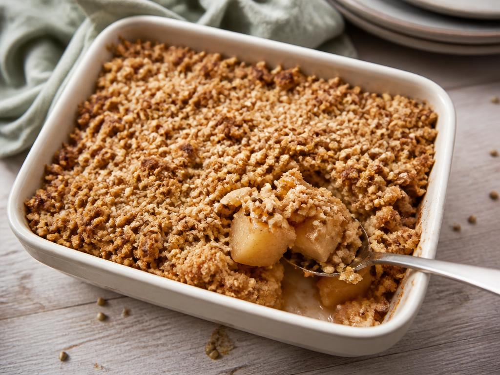 Crumble pommes et sarrasin