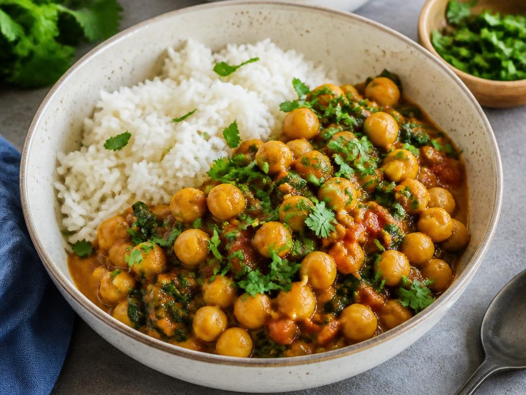 Curry indien de pois chiches