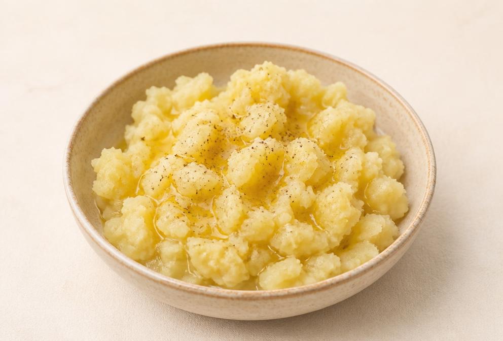 Écrasé de pommes de terre à l'huile d'olive