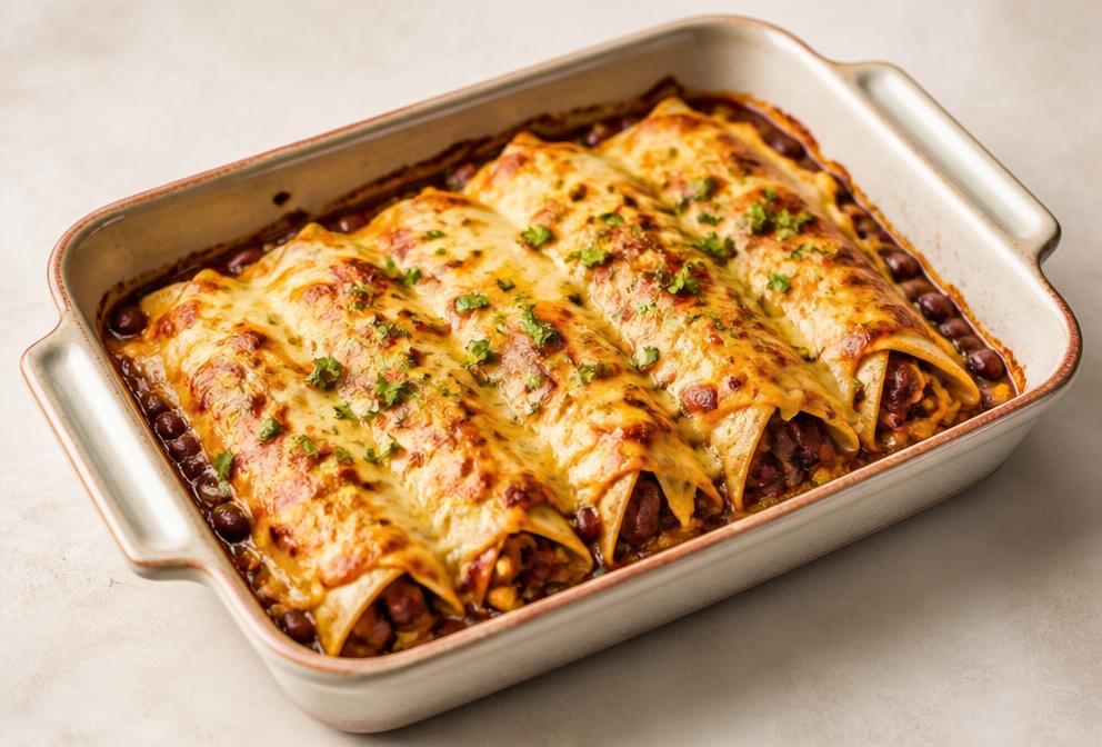 Enchiladas aux haricots rouges
