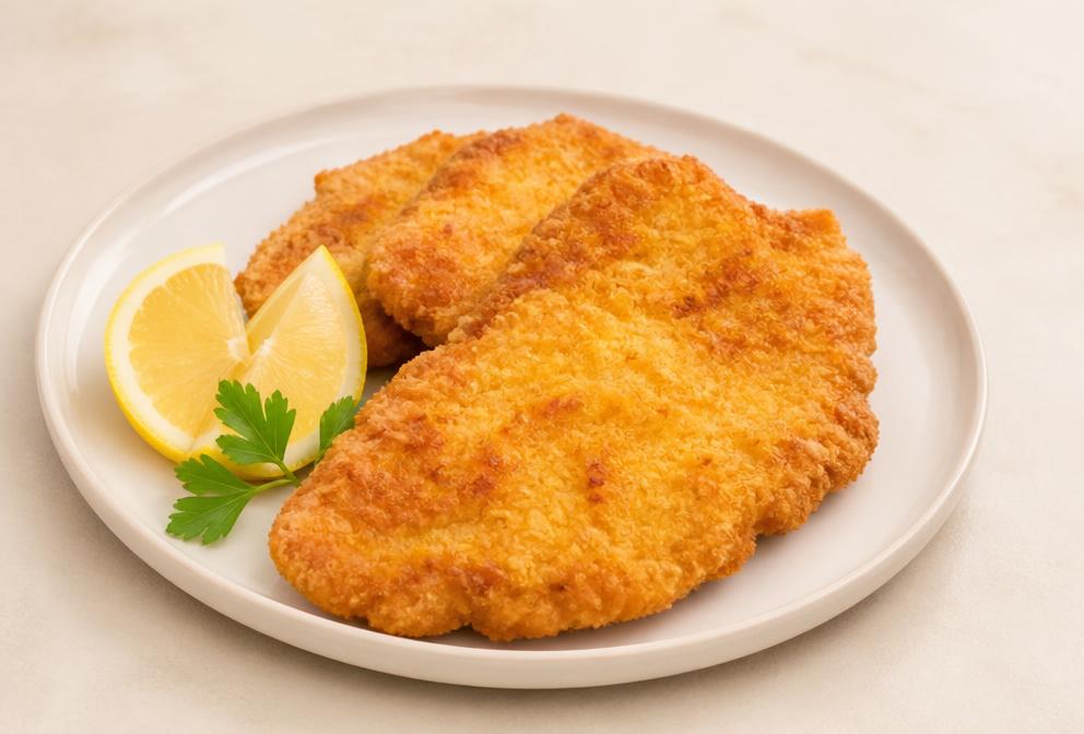 Escalopes de dinde panées à la farine de maïs