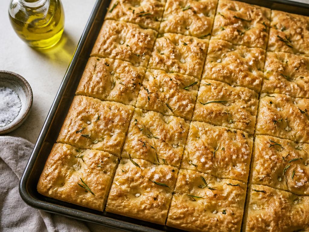 Focaccia au romarin sans gluten