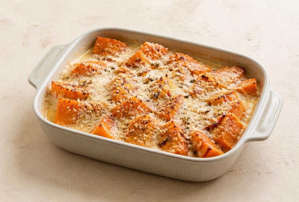 Gratin de potiron au parmesan