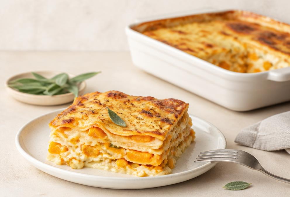 Lasagnes à la courge et ricotta